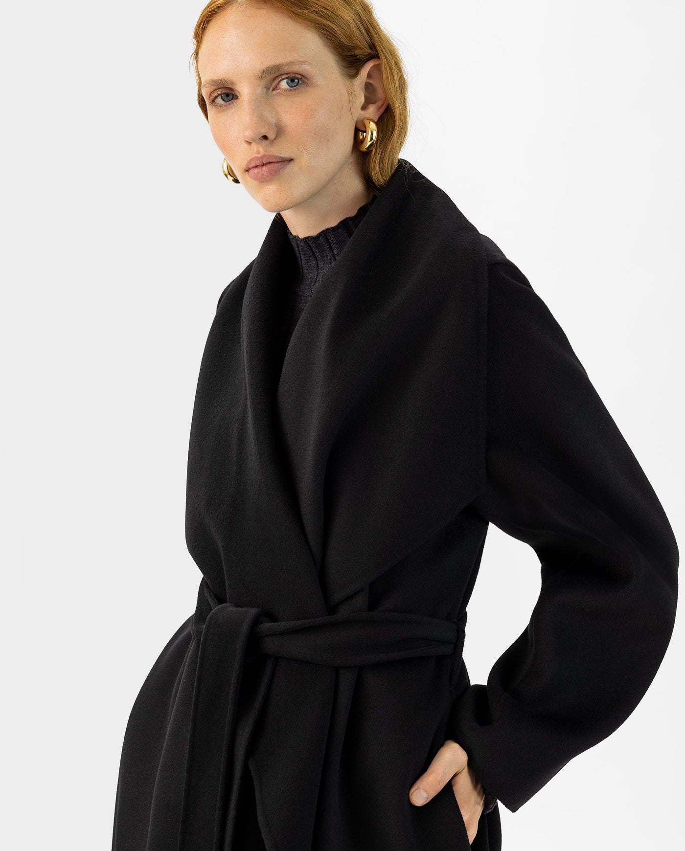 CARRIE ROSE Wool Coat